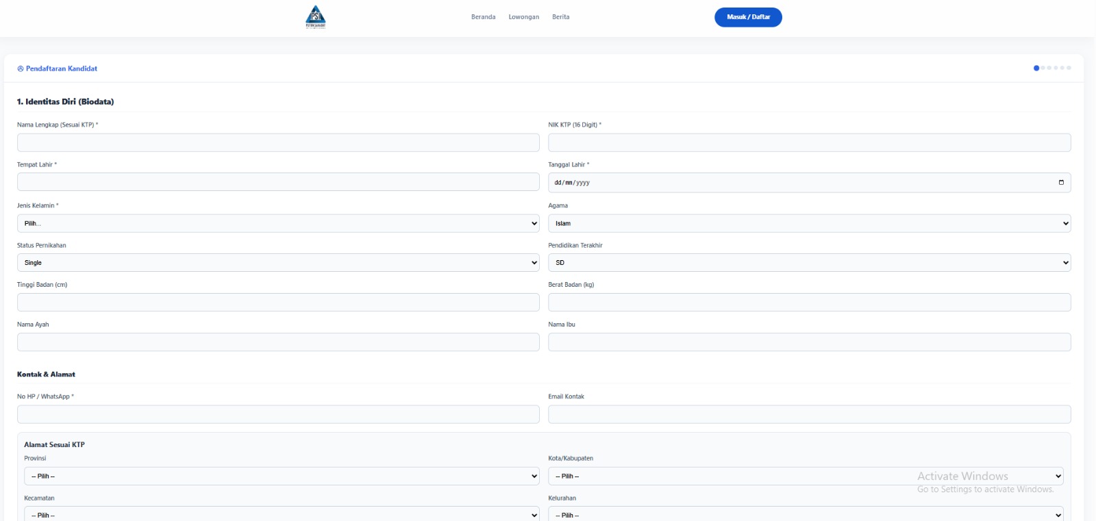 Sistem Penyaluran Kerja